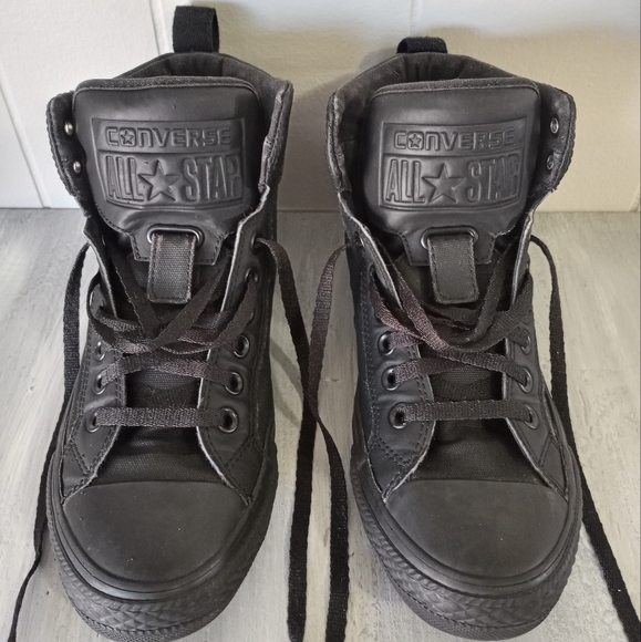 Converse All Star Chuck Taylor Guard Black High Tops Mens Size 7 Women's Size 9 - Picture 15 of 16